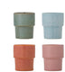 Bloomingville mok aardewerk roze ewan - set van 4