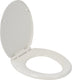 Plieger start toiletbril - universele vorm wc bril - thermoplast - wit - met deksel - softclose - quick release - kunststof bevestiging