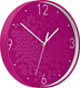 Leitz wow stille wandklok mordern - roze