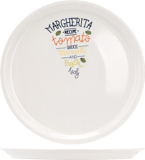 Cosy trendy pizzabord gedecoreerd - ø 30cm