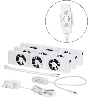 Speedcomfort radiator ventilator trio set - geschikt voor standaard, smalle en enkelplaats radiatoren en convectoren