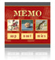Memo spel - aap, noot, mies