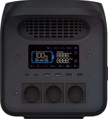 Mestic power station mps-1800 - nominaal vermogen: 1800 w - lifepo4 batterij - capaciteit: 1226 wh