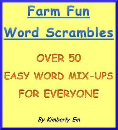Farm fun word scramble - over 50 word puzzles