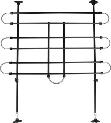Flamingo autoveiligheidsrek tara – verstelbaar 100-160 cm breed x 75-130 cm hoog – zwart – veilig reizen met honden