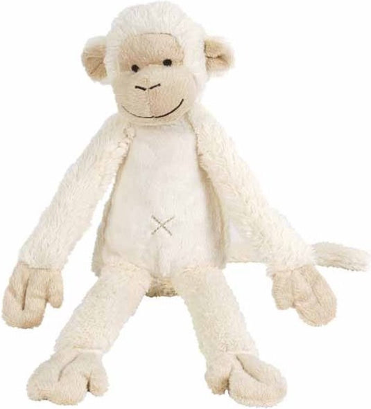 Happy horse aap mickey knuffel 32cm - wit - baby knuffel