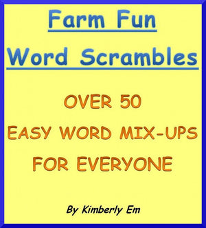 Farm fun word scramble - over 50 word puzzles