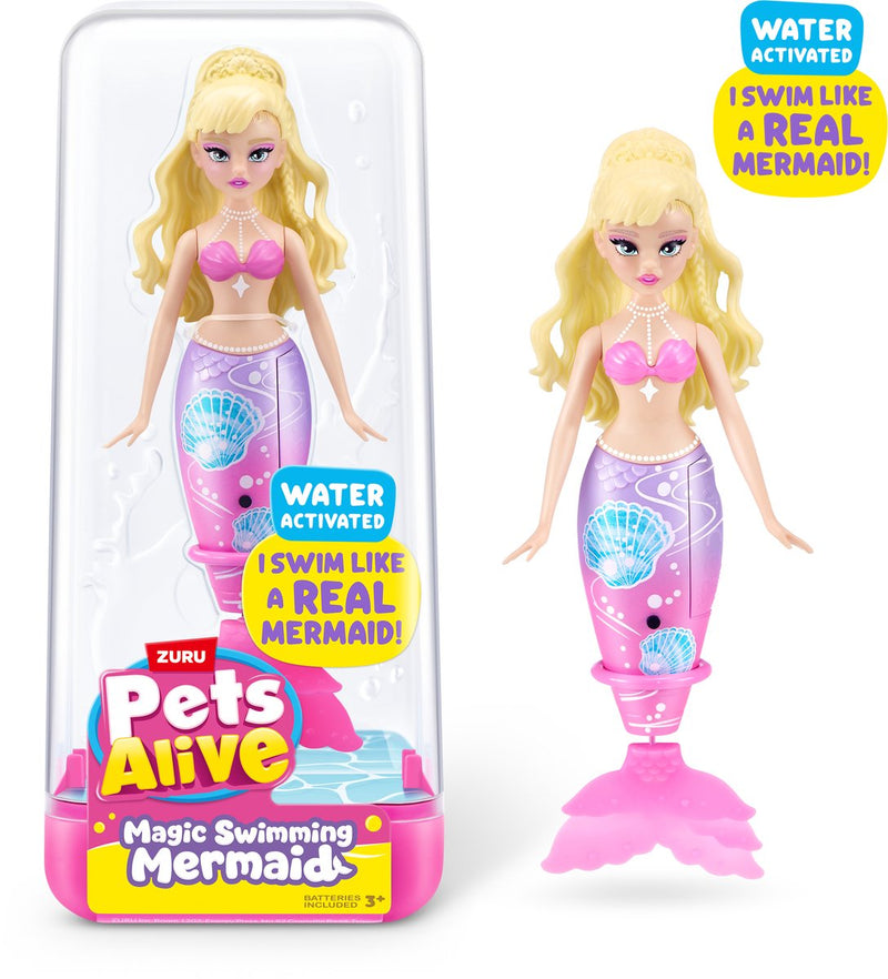 Laden Sie das Bild in Galerie -Viewer, Zuru zeemeermin speelgoed pets alive zwemmende zeemeermin waterpret.
