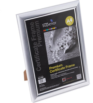 Seco fotolijst - a4 - 21 x 29.7cm - zilver - 30mm frame - se-sva4cert