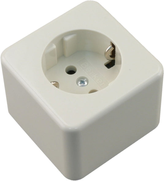 Berker opbouw wandcontactdoos (wcd) ra 1-voudig polarwit