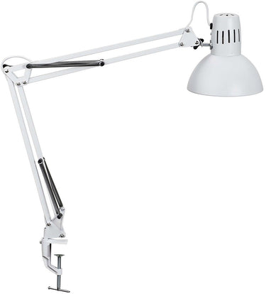 Maul study bureaulamp - led - metaal - wit - tafellamp met klem - e27 fitting