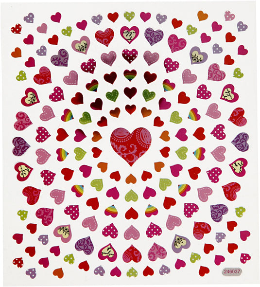 Creativ company stickers kleine harten, 1 vel