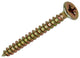 Mack 1017226 - spaanplaatschroef vz kop geelverz.24 st 3,5 x 35 mm | 10 stuks