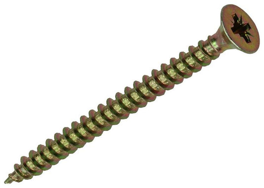 Mack 1017248 - spaanplaatschroef vz kop geelverz.11 st 4,5 x 55 mm | 10 stuks