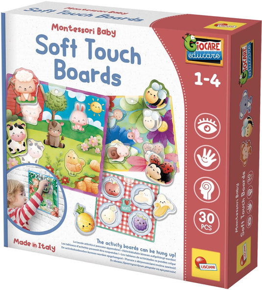 Lisciani montessori baby soft touch boards