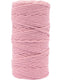 Vaessen creative macrame touw - oudroze - 3mmx100m