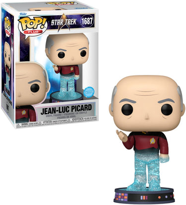 Funko pop! star trek - jean-luc picard (transporter) (glitter) #1687