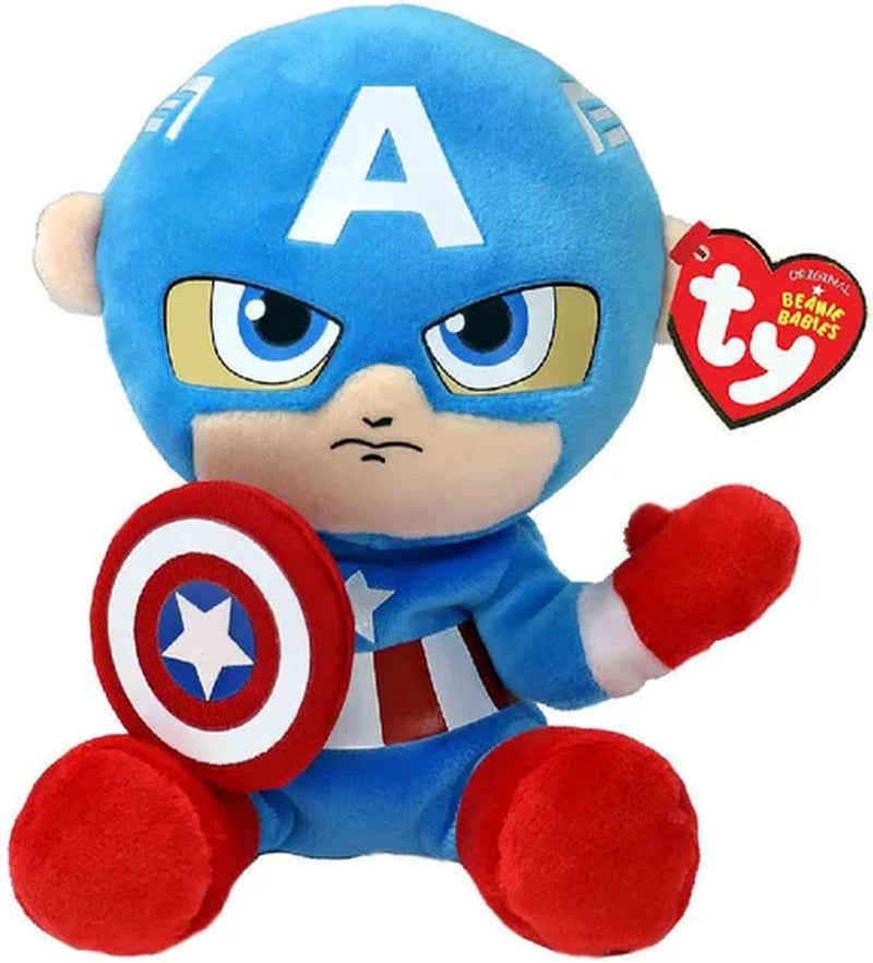 ギャラリービューアに画像をロードする, Ty beanie babies marvel captain america soft, 15cm
