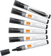Nobo liquid ink whiteboard markers met ronde punt - pak van 10 stuks - zwart