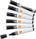 Nobo liquid ink whiteboard markers met beitelvormige punt - pak van 10 stuks - zwart
