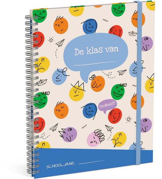 Lannoo graphics - klasboekje - de klas van - bedankt juf meester - kleurrijk