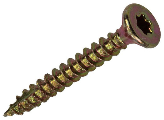 Mack 1017283 - spaanplschr.vzkop-zelfb. geelverz. 40 st 3,0 x 25 mm | 10 stuks