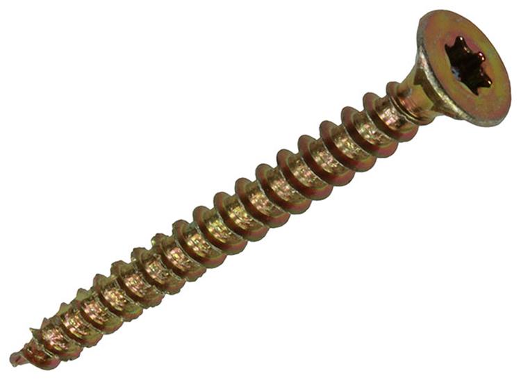 Afbeelding laden in galerijviewer, Mack 1017289 - spaanplschr.vzkop-zelfb. geelverz .24 st 3,5 x 35 mm | 10 stuks
