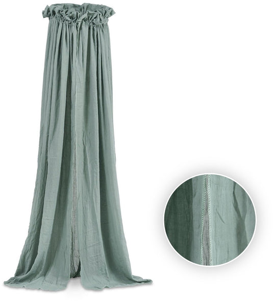 Jollein - baby sluier vintage (ash green) - baby sluier, hemeltje - 155cm