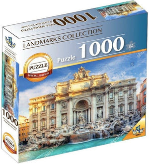 Braet puzzel world landmarks - trevi fontein 1000 stuks
