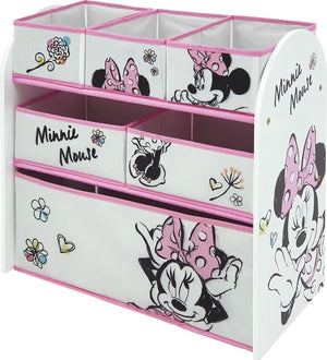 Arditex opbergrek minnie mouse 62 x 30 cm hout wit roze 7-delig