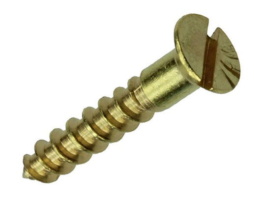 Mack 1019651 - houtschroef verzonken kop messing 11st 3,5 x 20 mm | 10 stuks