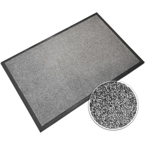 Deurmat sky monochrome zilver