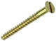 Mack 1019655 - houtschroef verzonken kop messing 6 st 4,5 x 40 mm | 10 stuks