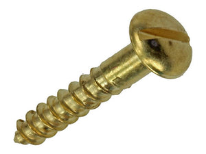 Mack 1019662 - houtschroef bolkop messing 10 st 3,5 x 20 mm | 10 stuks