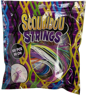 Van manen scoubidou knooptouwtjes creatief speelgoed 100 stuks kleurrijk.