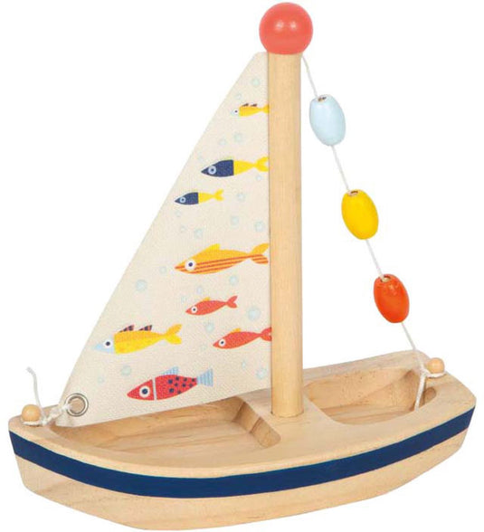 Small foot - houten zeilboot grote oceaan