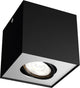 Philips led philips box opbouwspot - 1-lichts - zwart
