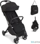 Bolente beetle compacte buggy zwart | klein opvouwbaar | lichtgewicht | reis buggy | plooibuggy | kinderwagen | 0 tot 4 jaar | inclusief draagtas