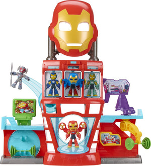 Spidey and his amazing friends marvel iron man and his awesome friends - iron quarters - speelset