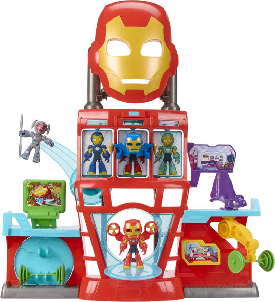 Spidey and his amazing friends marvel iron man and his awesome friends - iron quarters - speelset
