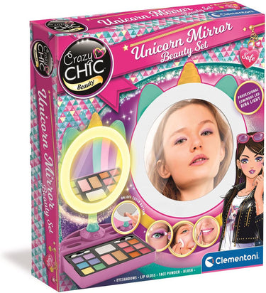 Clementoni crazy chic - lichtspiegel - make-up spiegel voor kinderen - make-up bewaren - vanaf 6 jaar