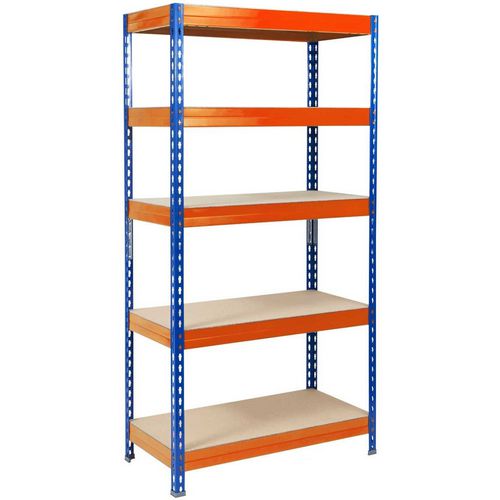 Metalen stelling office marshal grizzly blauw, oranje