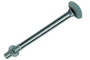 Mack 1017586 - houtbout + moer staal verzinkt1 st m8 x 100 mm | 10 stuks