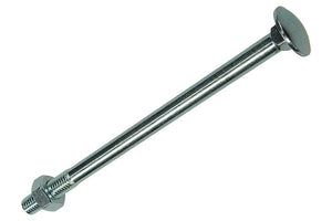 Mack 1017593 - houtbout + moer staal verzinkt1 st m10 x 160 mm | 10 stuks