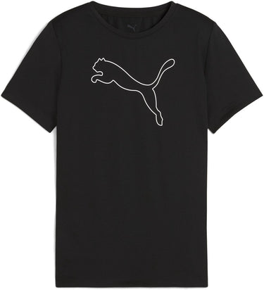 Puma tad ess cat logo tee g meisjes sportshirt - black