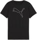 Puma tad ess cat logo tee g meisjes sportshirt - black
