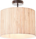 Brilliant wimea - plafondlamp - beige - zwart