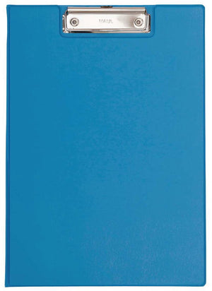 Maul klembordmap a4 staand formaat karton folie licht blauw