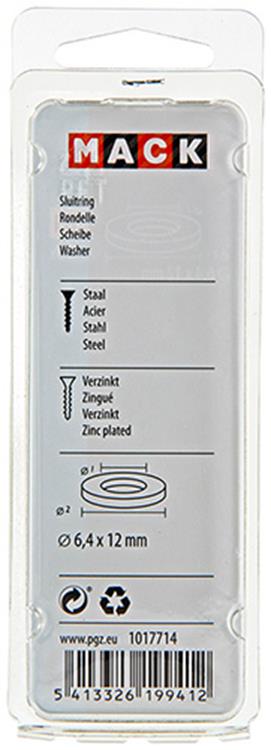 Afbeelding laden in galerijviewer, Mack 1017714 - sluitring staal verzinkt 40 st 6,4 x 12 mm | 10 stuks
