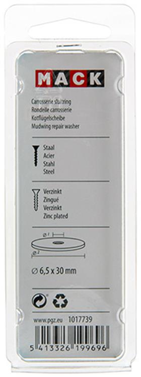 Afbeelding laden in galerijviewer, Mack 1017739 - carrosserie sluitring verzinkt12 st 6,5 x 30 mm | 10 stuks
